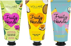 Vollare №1, Набор маска  для рук, пилинг  для рук, крем для рук, серия Fruity hands