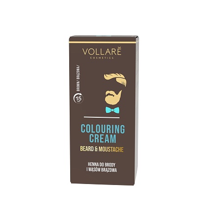 Хна для бороды и усов Vollare Men Line коричневая